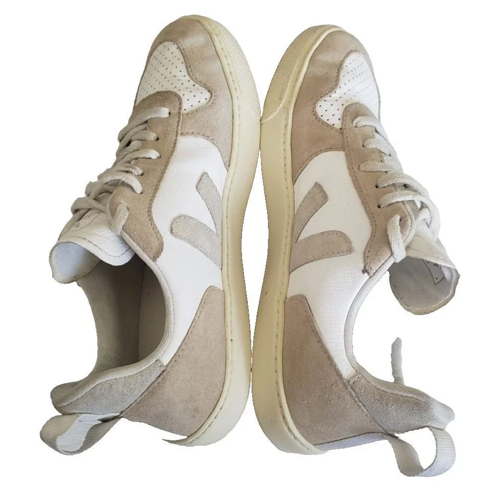 Veja V-10 Sneakers Women’s Sz 7 Natural White Leather Lifestyle Shoes Ebay3953